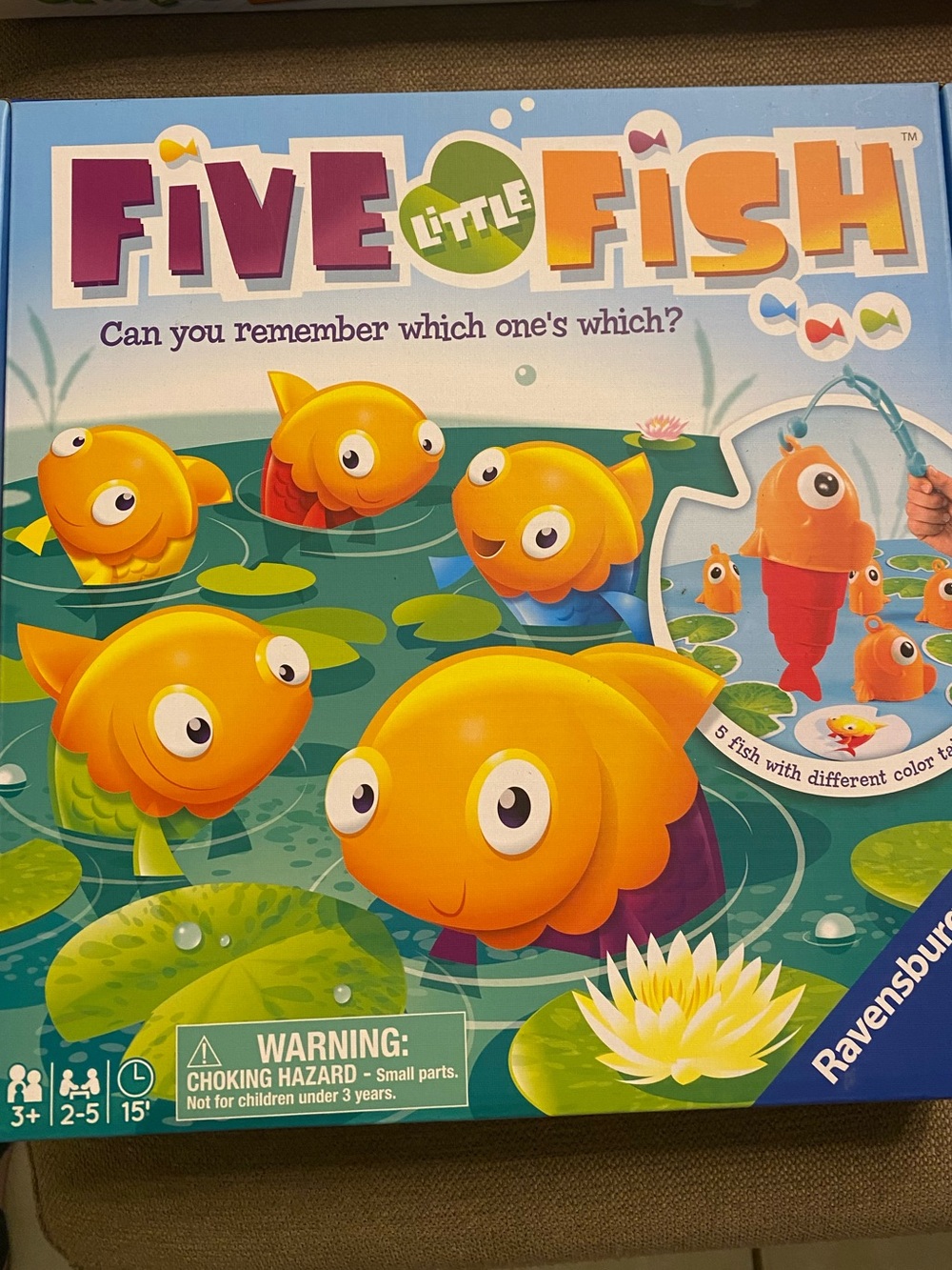 Ravensburger Five Little Fish Game with Bright Yellow Fish - BRAND NEW